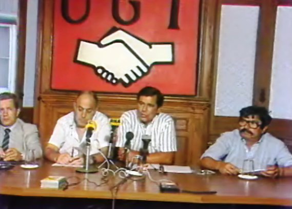 Conferência de imprensa da tendência socialista da UGT