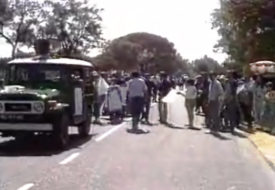 Manifestação no Campo de Tiro de Alcochete
