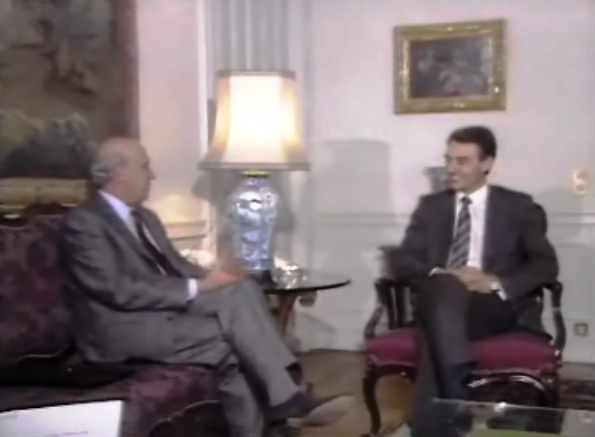 Frederick de Klerk com Cavaco Silva