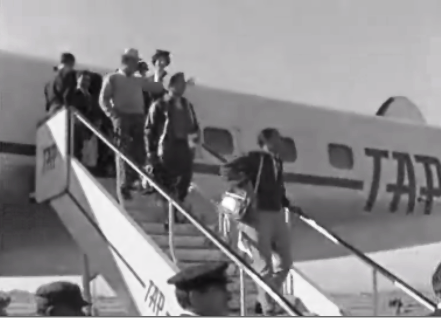 Chegada de refugiados a Lisboa