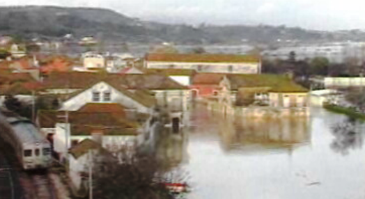 Cheias na Ribeira de Santarém