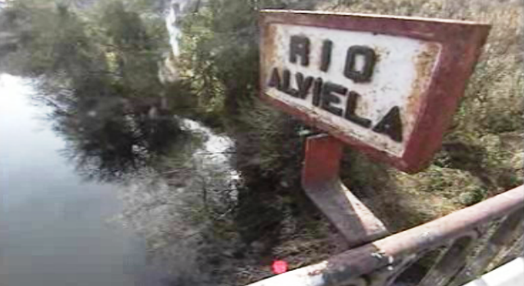 Poluição no rio Alviela