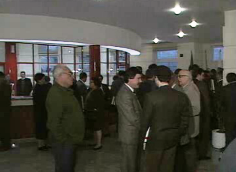 Inauguração de uma estação dos Correios