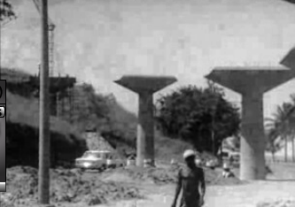 Construção do Viaduto da Marginal em Lourenço Marques