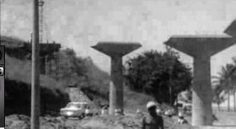 Construção do Viaduto da Marginal em Lourenço Marques