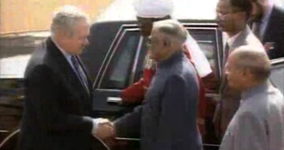 Chegada de Mário Soares a Nova Deli