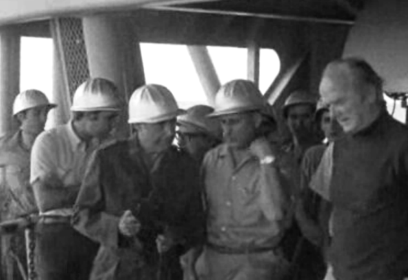 António de Spínola a bordo do “Glomar Grand Isle”