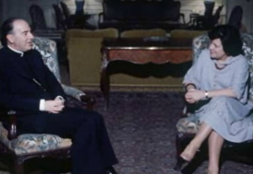 Maria de Lurdes Pintasilgo e Núncio Apostólico