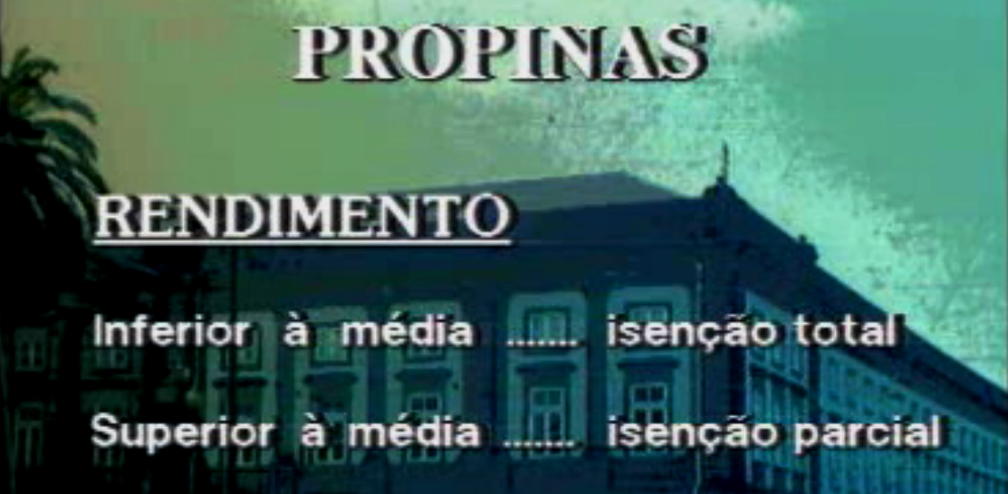 Aumento das propinas