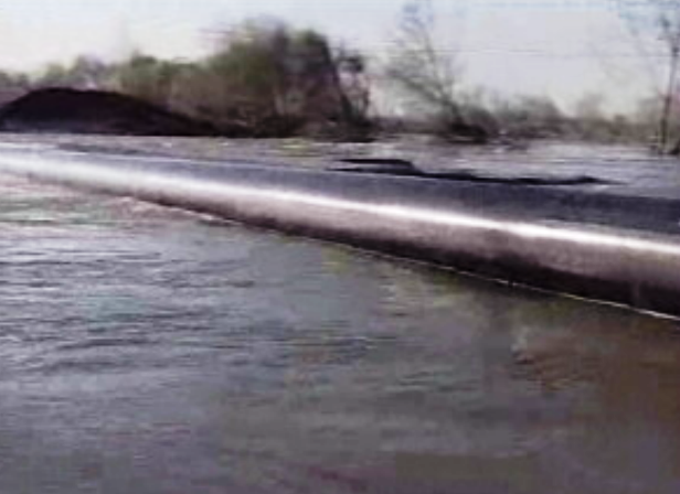 Cheias desenterram gasoduto de alta pressão no Mondego