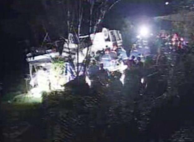 Acidente com autocarro no IP3