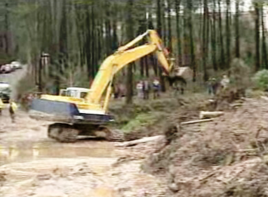 Aluimento de terras em Argoncilhe