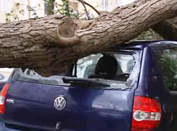 Mau tempo na zona de Lisboa