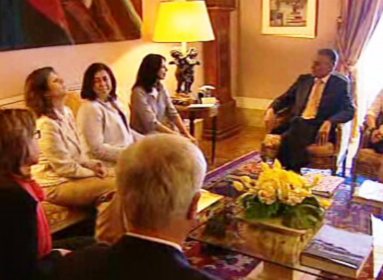 Audiência presidencial de fundadora de instituição humanitária