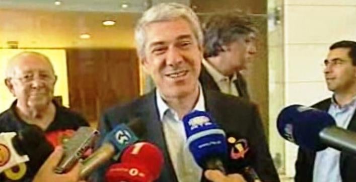 Declarações de José Sócrates após encontro com Jogadores