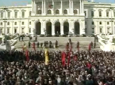Manifestação de autarcas