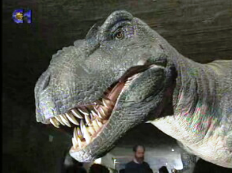 Exposição de dinossauros-robots