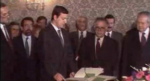 Cerimónia de tomada de posse de Durão Barroso