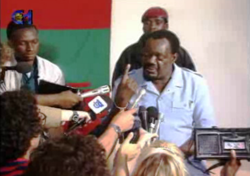 Durão Barroso com Jonas Savimbi