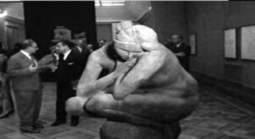 Inauguração de exposição do escultor Emilio Greco