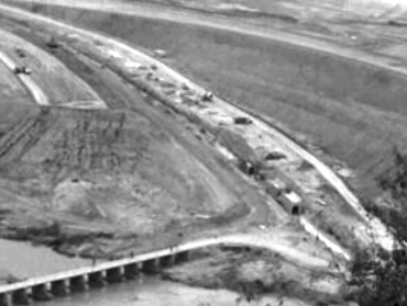 Visita de Rebocho Vaz às obras da Barragem do Gove