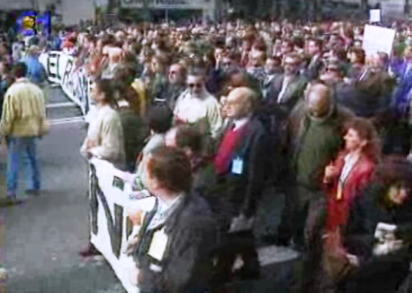 Manifestação contra o racismo e a xenofobia