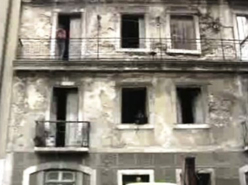 Prédio em risco de ruir em Lisboa