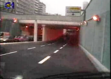 Inauguração do túnel da Avenida da República