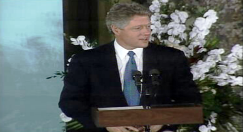 Bill Clinton discursa no Capitólio