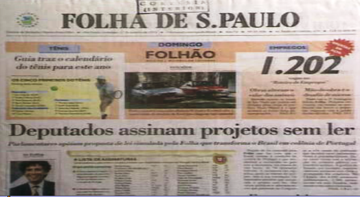 Deputados brasileiros assinam projeto-lei sem lerem
