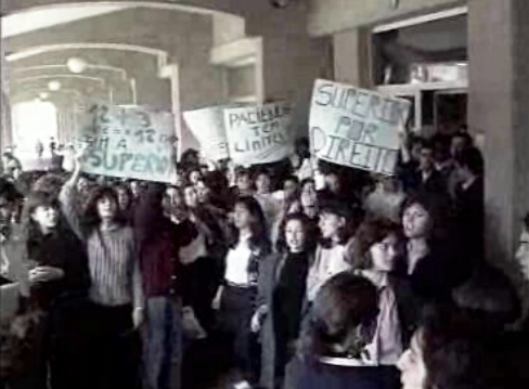 Manifestação de alunos