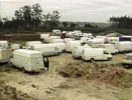 Manifestação de feirantes em Leiria
