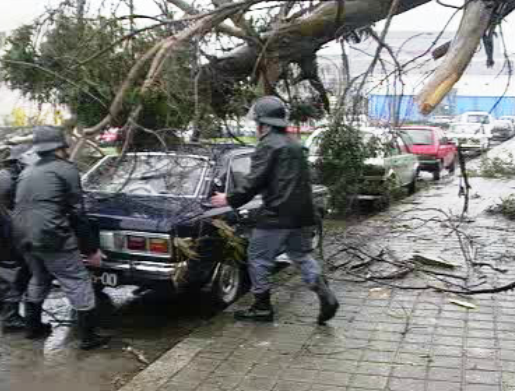 Ventos fortes em Portugal