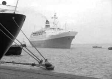 Chegada do paquete Statendam a Lisboa