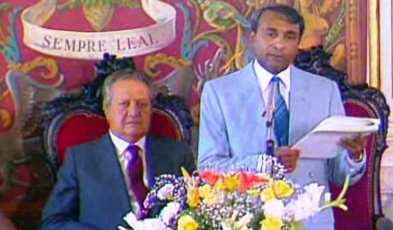 Sessão de boas vindas a Mário Soares em Évora