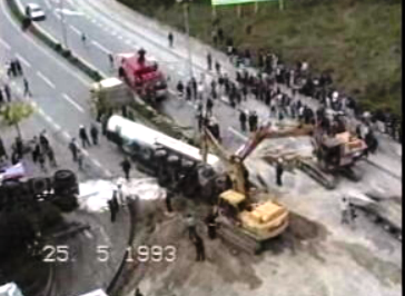 Despiste de camião cisterna