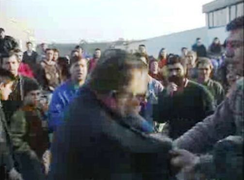 Protesto contra ciganos