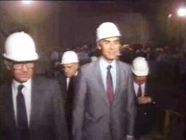 Cavaco Silva visita sistema de despoluição do Estoril