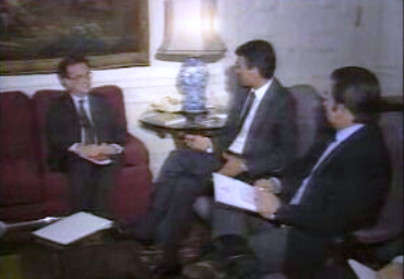 Reunião de Cavaco Silva com Jorge Sampaio