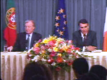 Encontro de Cavaco Silva com Charles Haughey