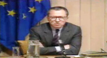Conferência de imprensa de Jacques Delors