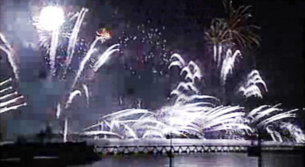 Fogo de artificio no encerramento da Expo 98