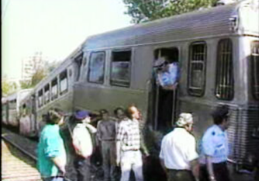 Choque de comboios na Cruz da Pedra