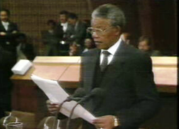 Nelson Mandela no Parlamento Europeu
