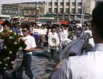 Jovens portugueses e chineses protestam