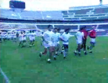 Treino do SL Benfica em Viena