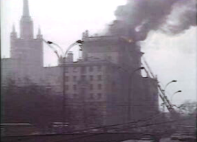 Manifestação a favor de Boris Ieltsin