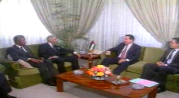 Conversações diplomáticas na Jordânia