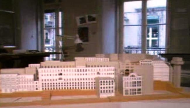 Maqueta da reconstrução do Chiado