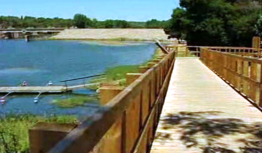 Passeio pedonal no Fluviário de Mora